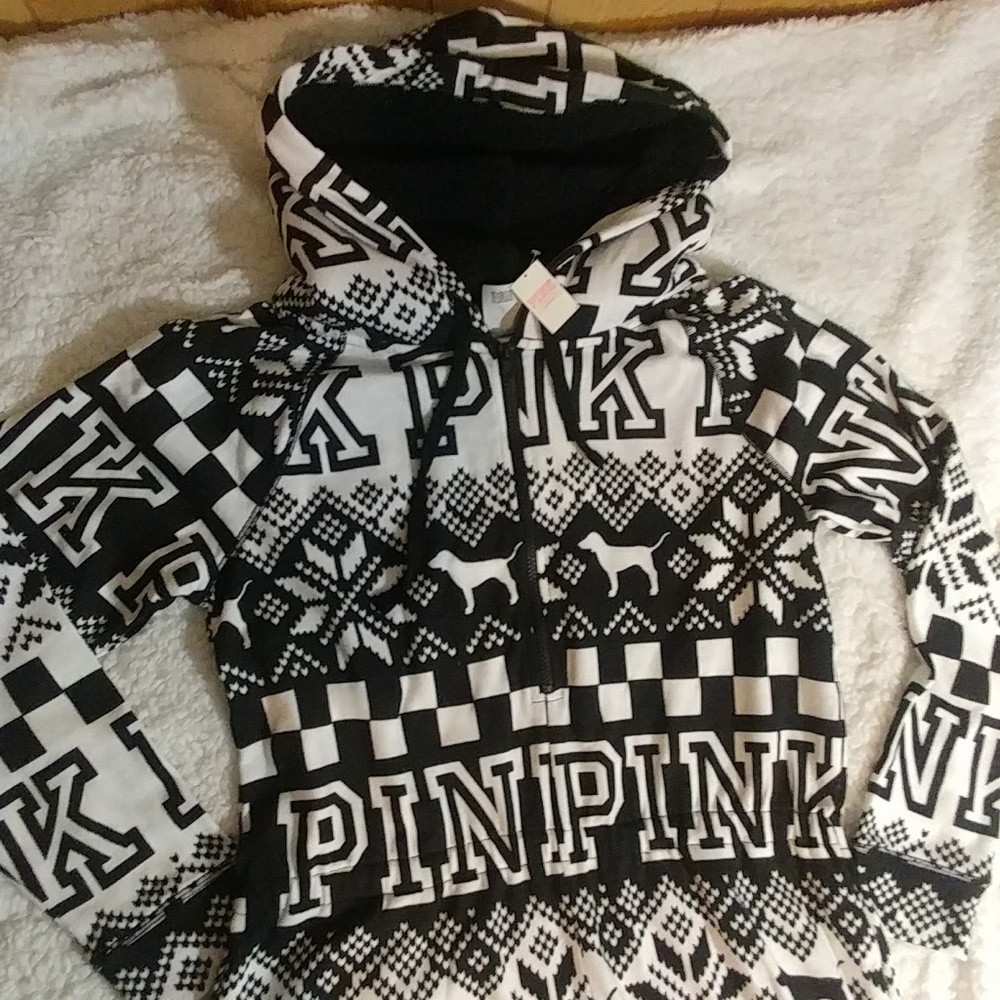 SOLD VS VICTORIA'S SECRET PINK ONESIE PAJAMAS